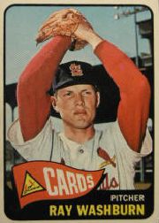 1965 Topps Baseball Cards      467     Ray Washburn